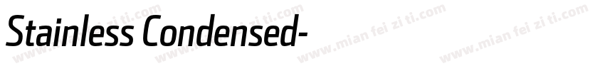 Stainless Condensed字体转换